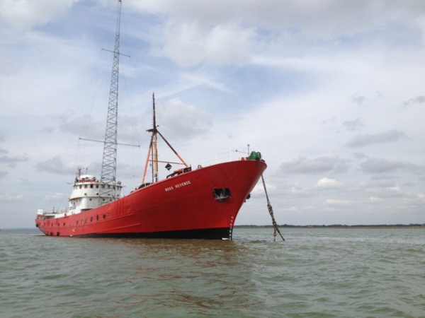 La nave dalla quale trasmette Radio Caroline