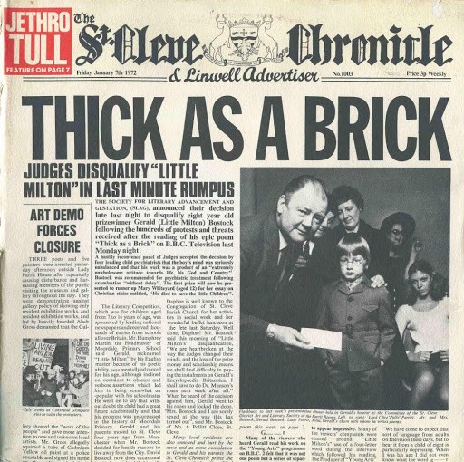 Cover di Thick as a brick - Jethro Tull