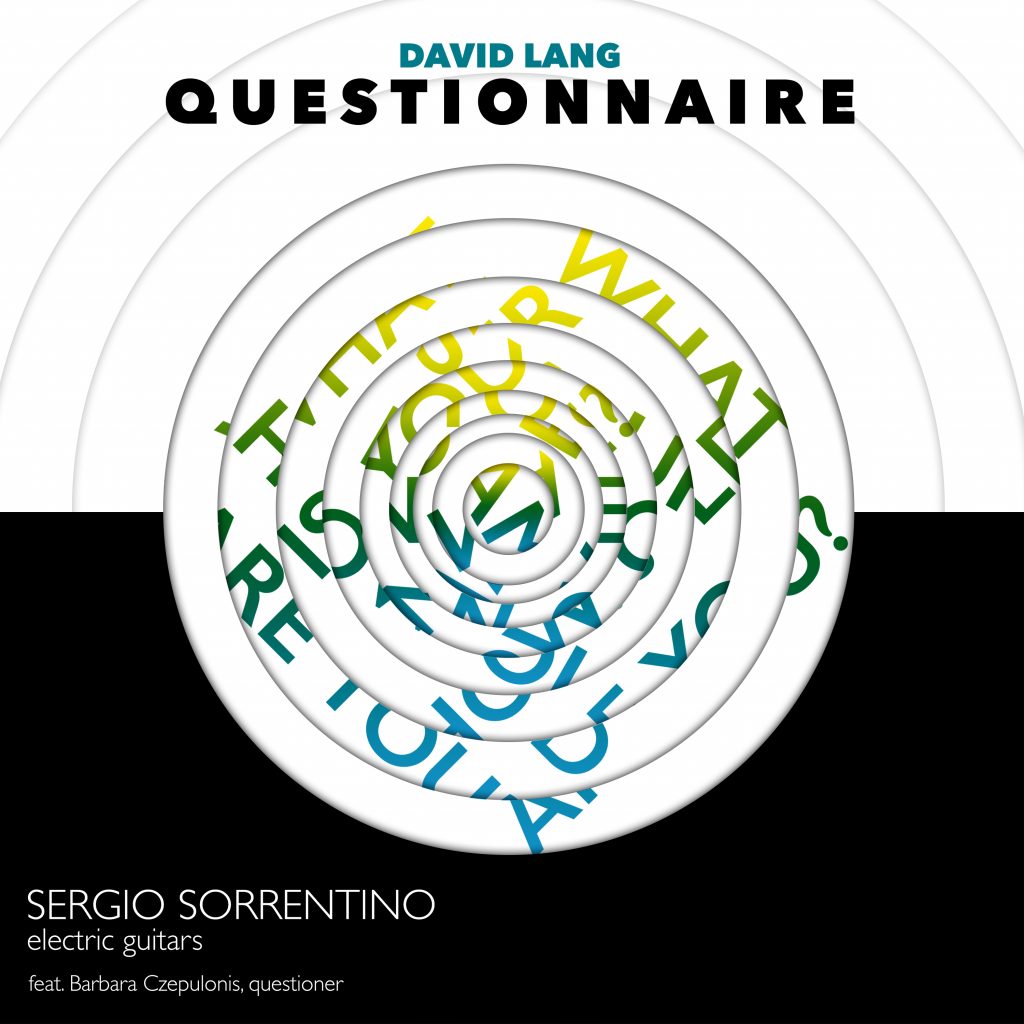 Sergio Sorrentino "Questionnaire”