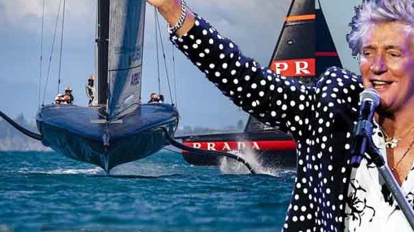 Rod Stewart all'America's Cup