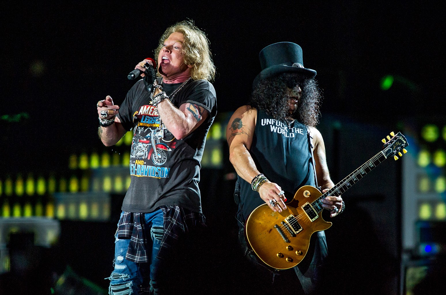 I Guns N' Roses a Brisbane durante il "Not In This Lifetime" Tour - Photo Credits: radiolombardia.it