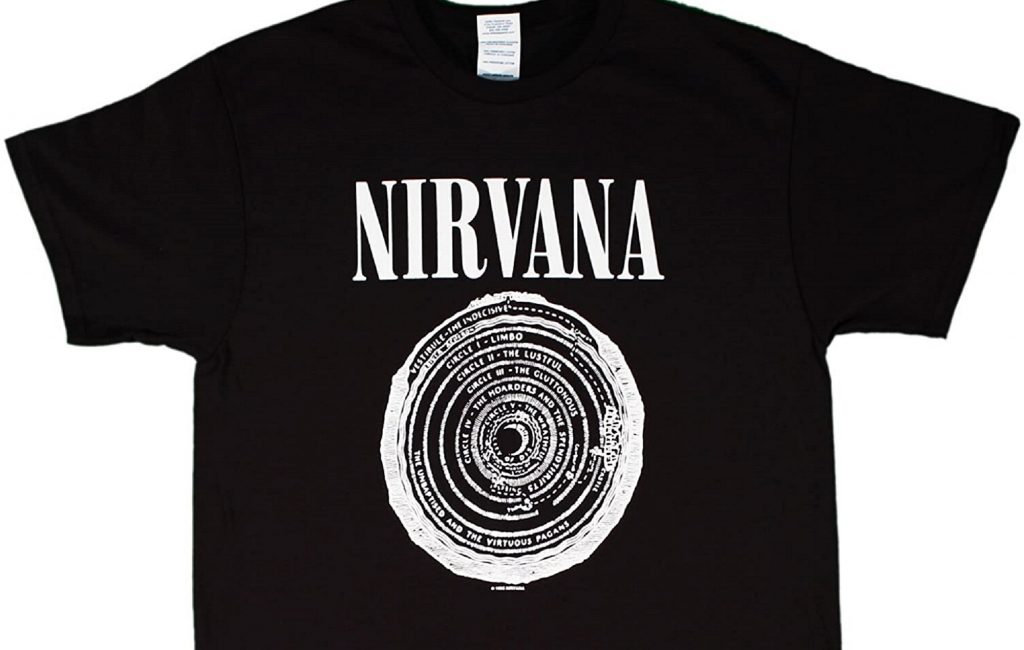 Nirvana, la T-shirt "Vestibule" - Photo Credits: Amazon/ nme.com