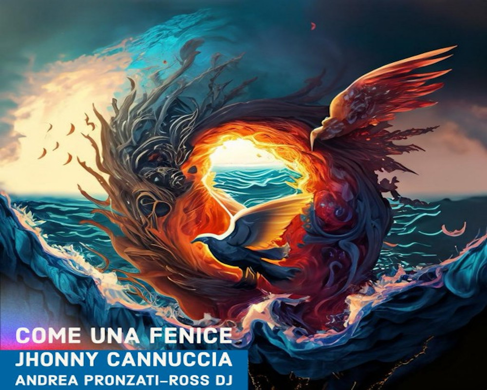 copertina singolo come una fenice di johnny cannuccia