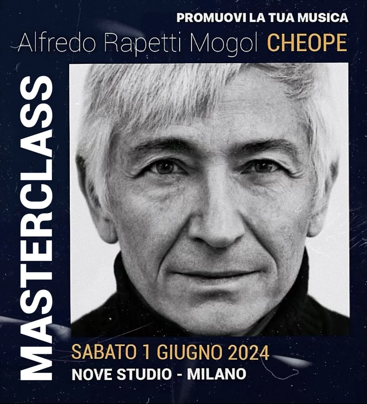 Promuovi la tua musica - masterclass con Rapetti Mogol - Cheope