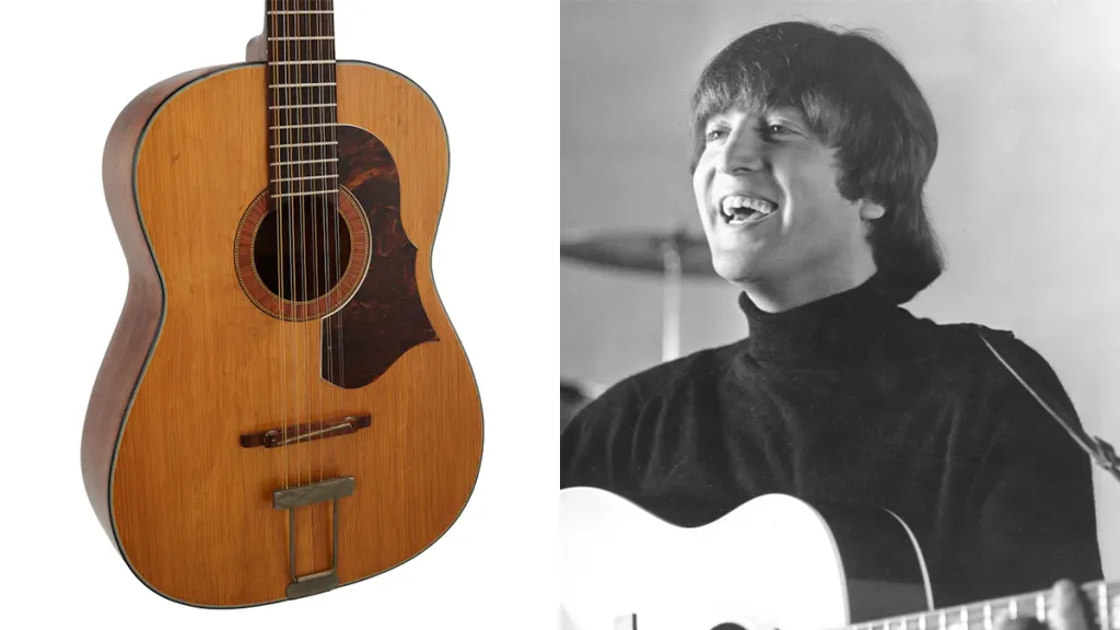 John Lennon e la sua chitarra a 12 corde