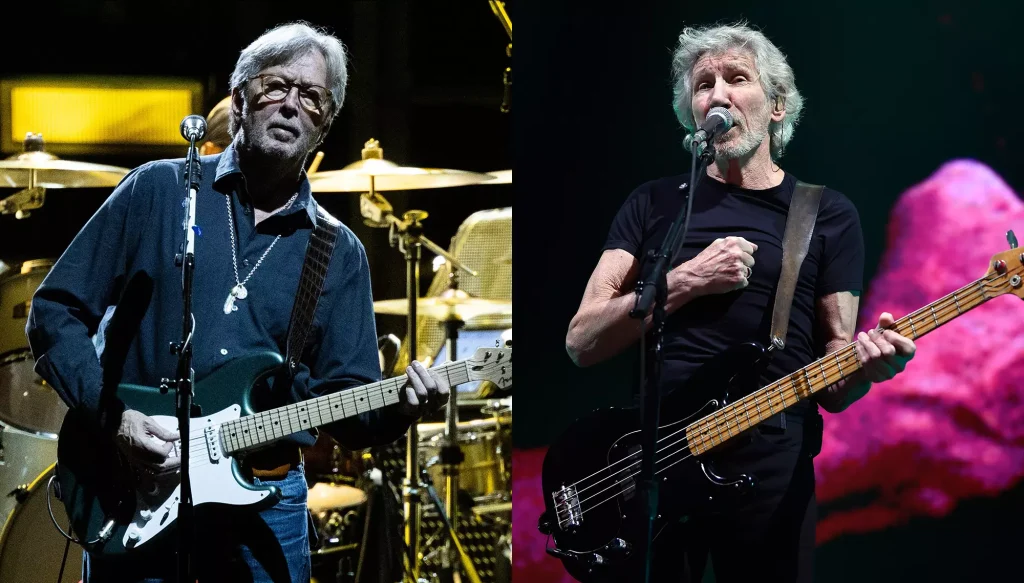 Eric Clapton e Roger Waters