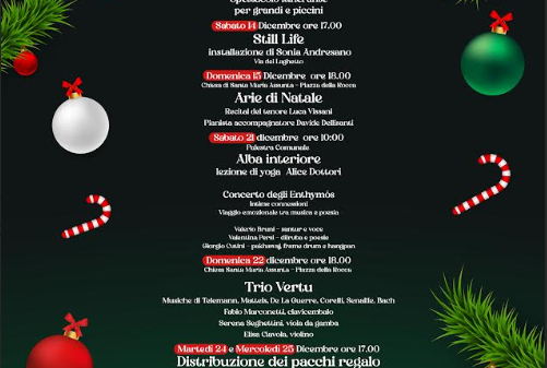 Programma del Natale a Capodimonte