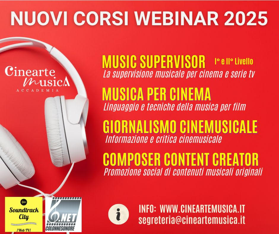 CineArteMusica locandina programma webinar